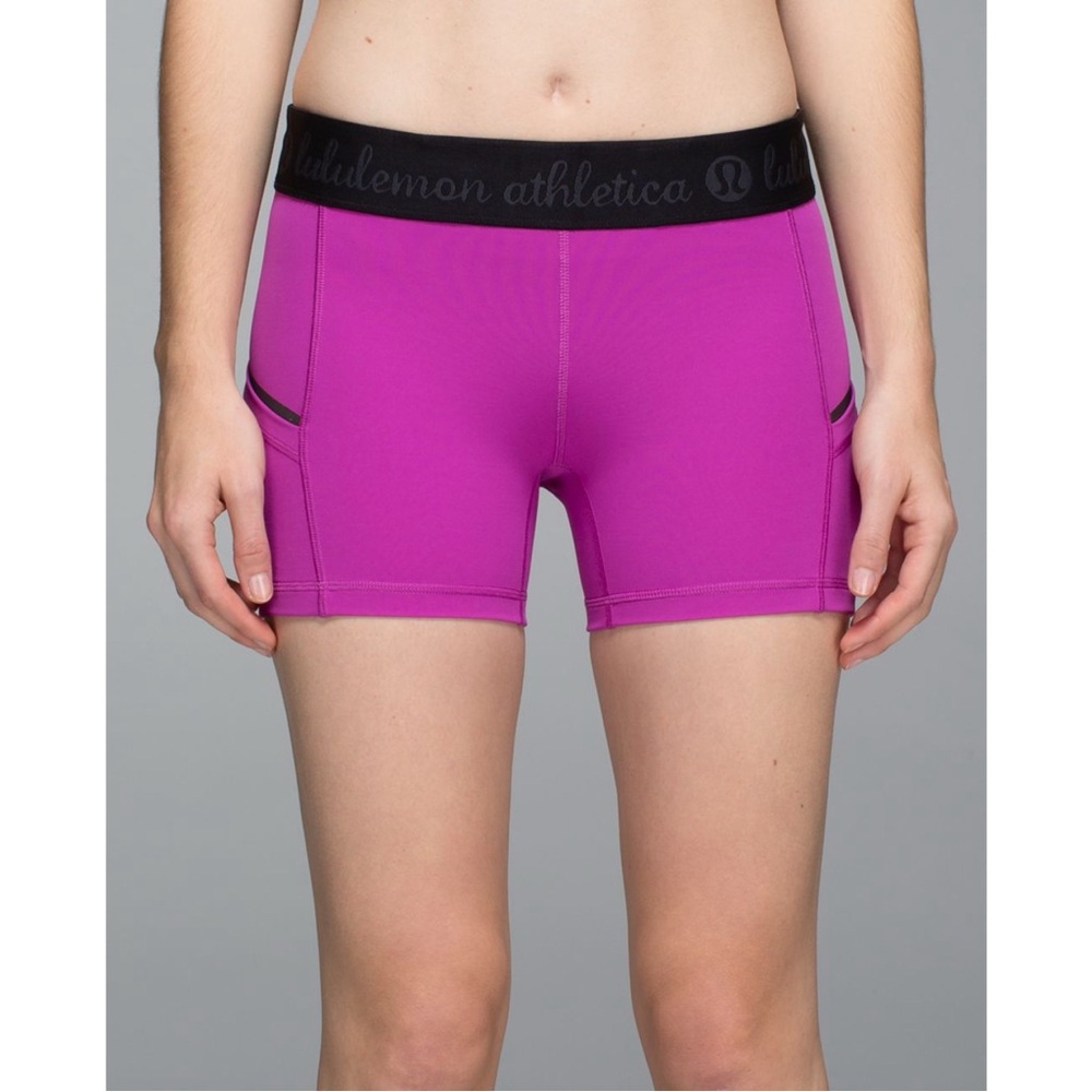 Lululemon What The Sport Shorts (Jewelled Magenta) Biker Workout Athleticwear